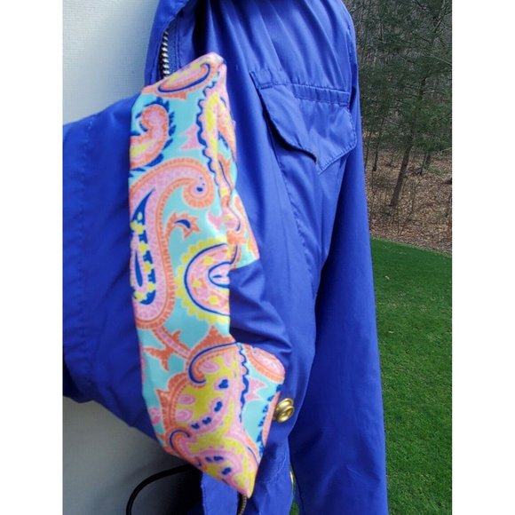 Peter Millar Elements Womens Small S Light Spring Jacket Rain Coat Blue Purple - Picture 5 of 8